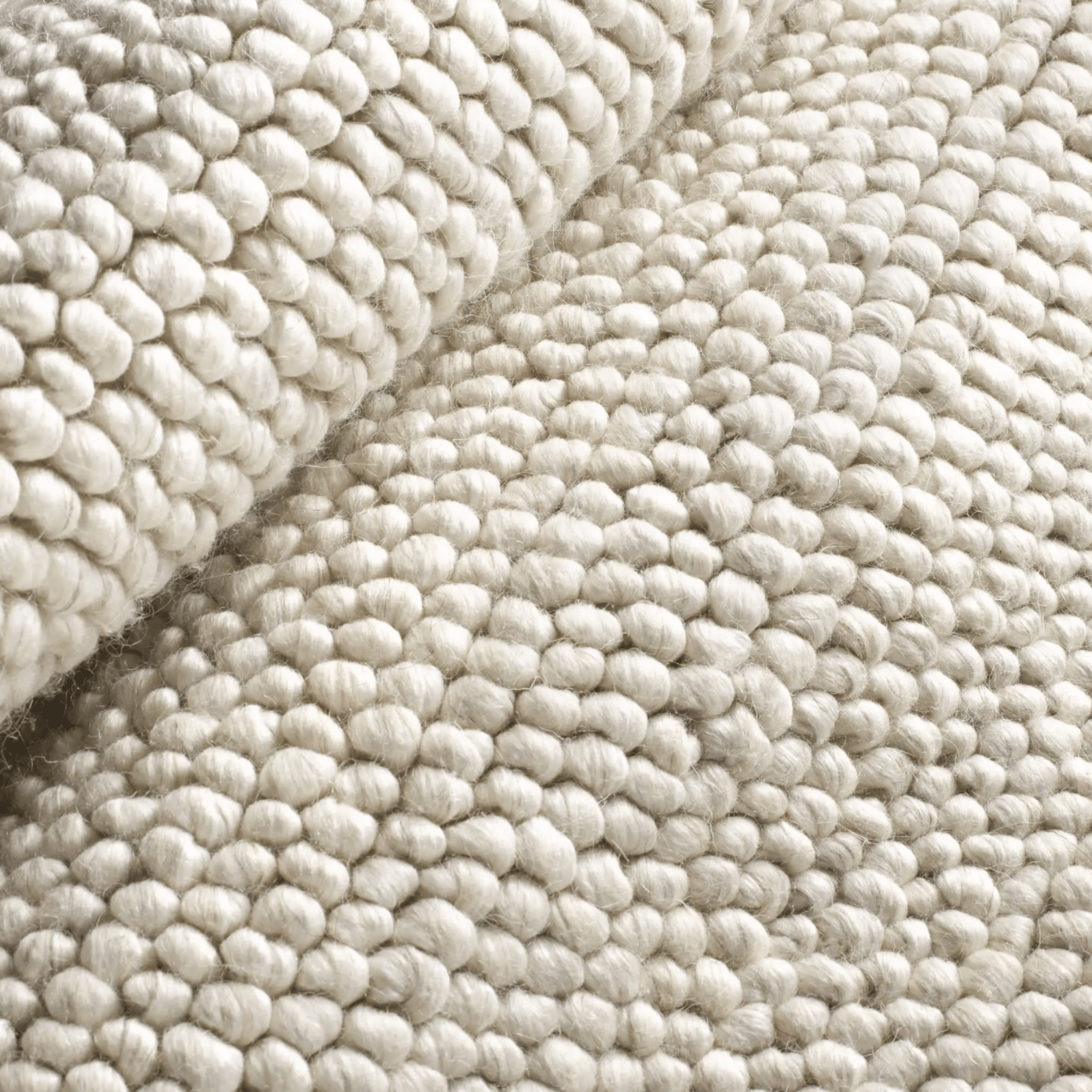 Niels Handwoven Wool/Viscose Rug - Ivory - Our Boat House