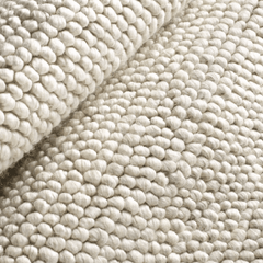 Niels Handwoven Wool/Viscose Rug - Ivory - Our Boat House
