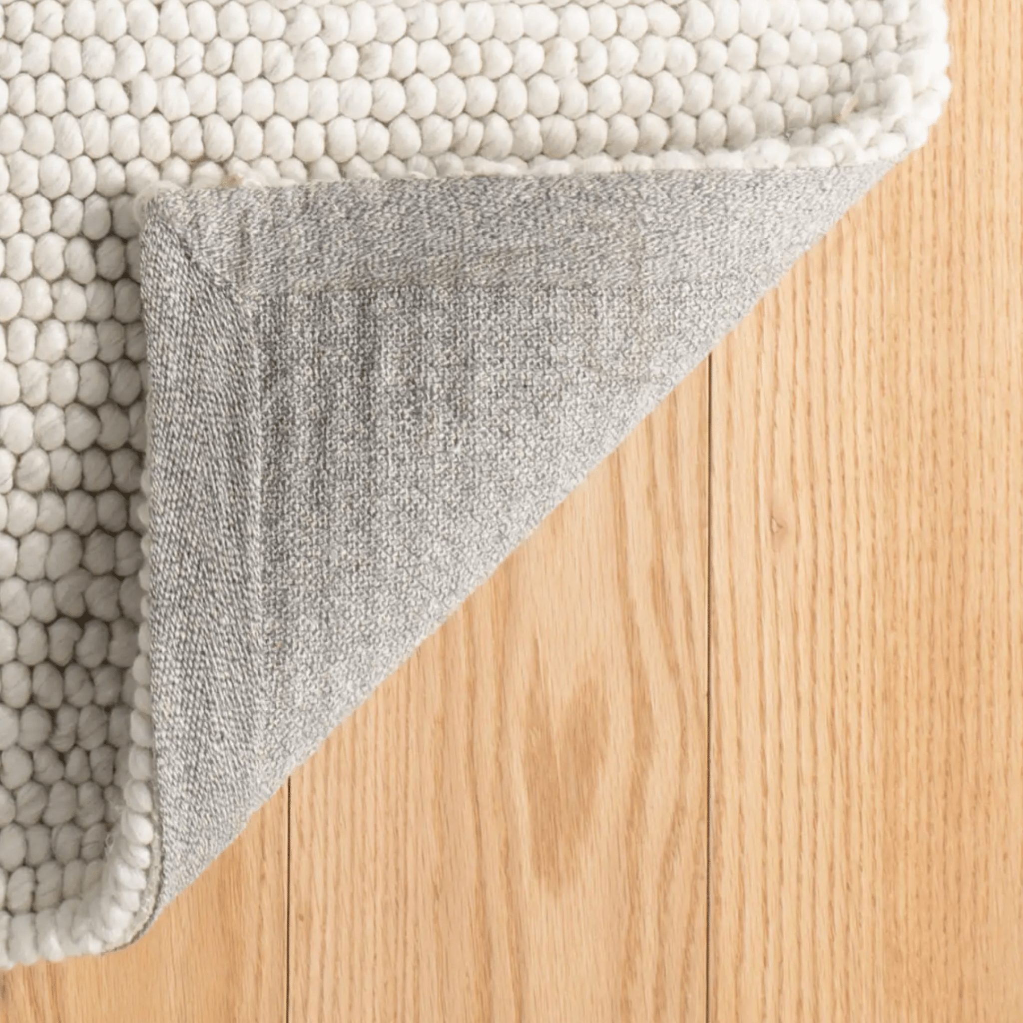 Niels Handwoven Wool/Viscose Rug - Ivory - Our Boat House