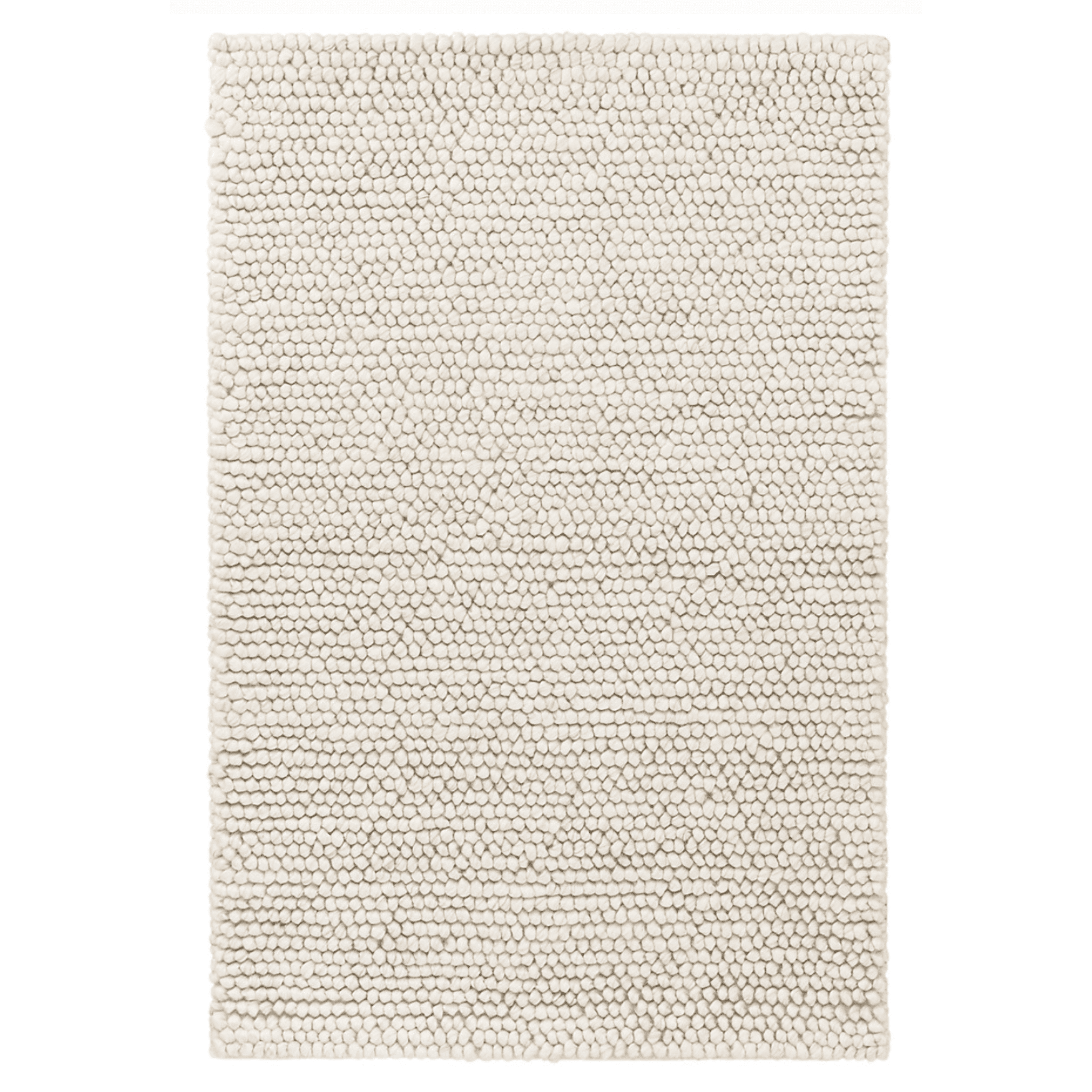 Niels Handwoven Wool/Viscose Rug - Ivory - Our Boat House