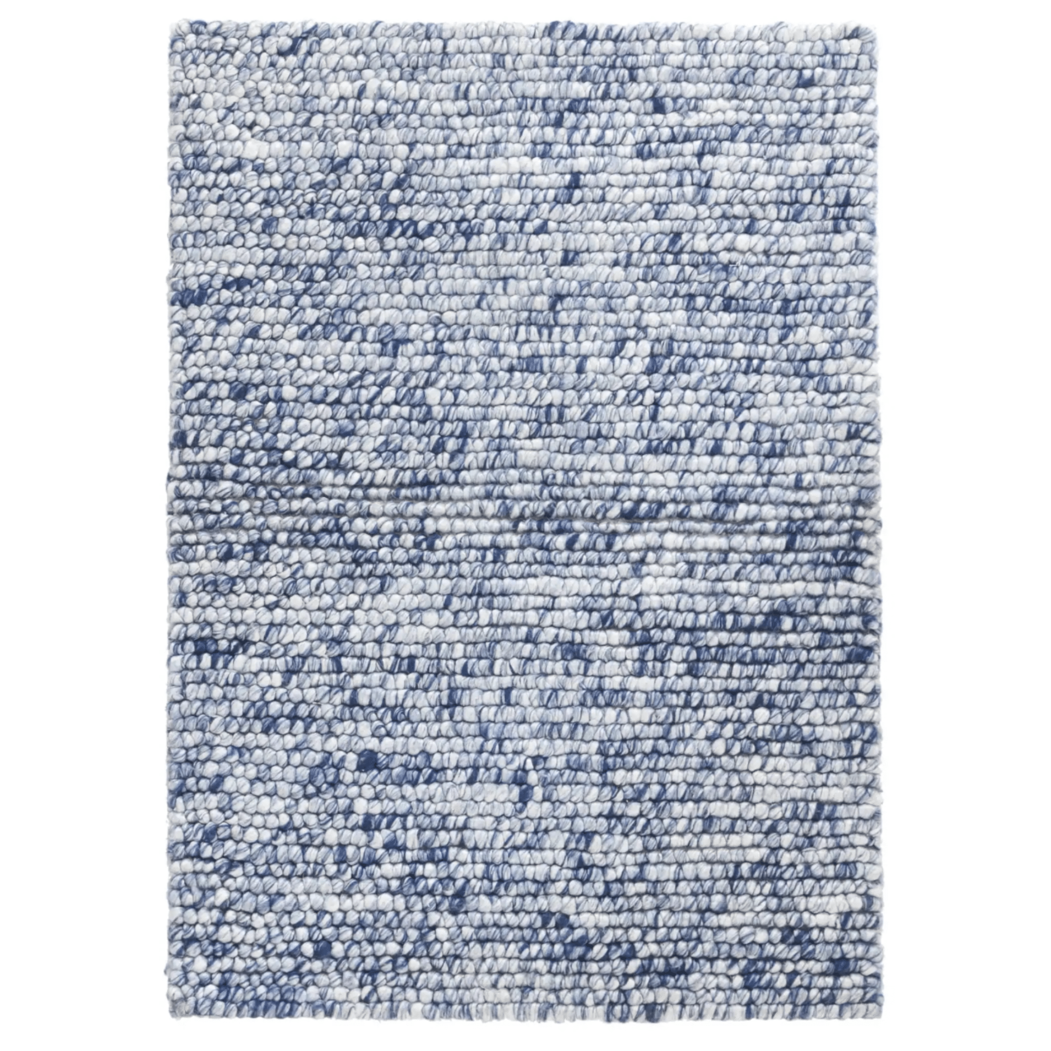 Niels Handwoven Wool/Viscose Rug - Navy - Our Boat House