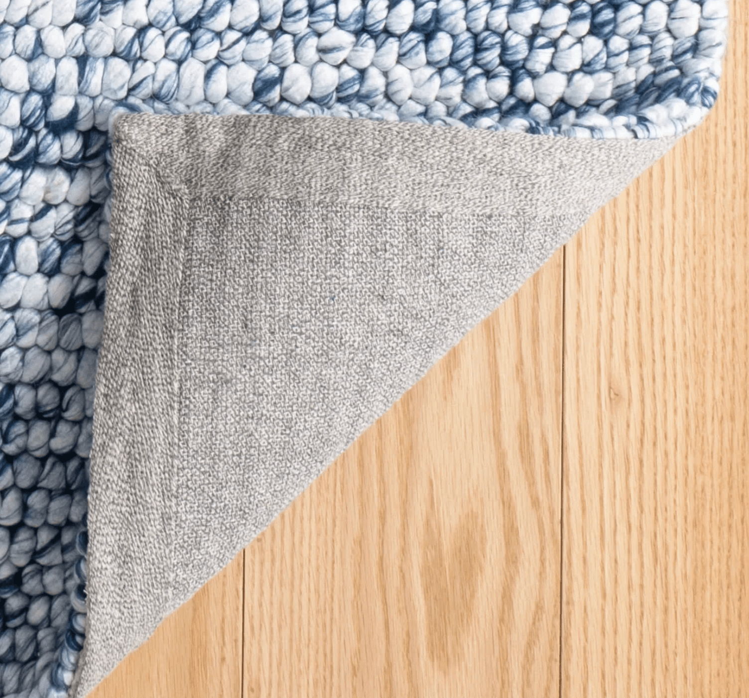 Niels Handwoven Wool/Viscose Rug - Navy - Our Boat House