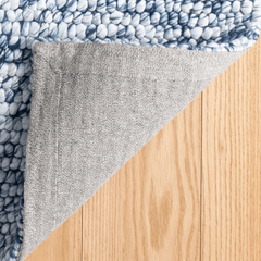 Niels Handwoven Wool/Viscose Rug - Navy - Our Boat House