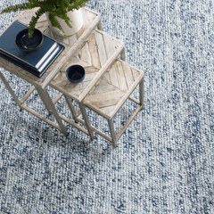 Niels Handwoven Wool/Viscose Rug - Navy - coastal inspired home furnishing lifestyle