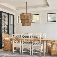 Nimes Rattan Chandelier - coastal inspired home furnishing lifestyle
