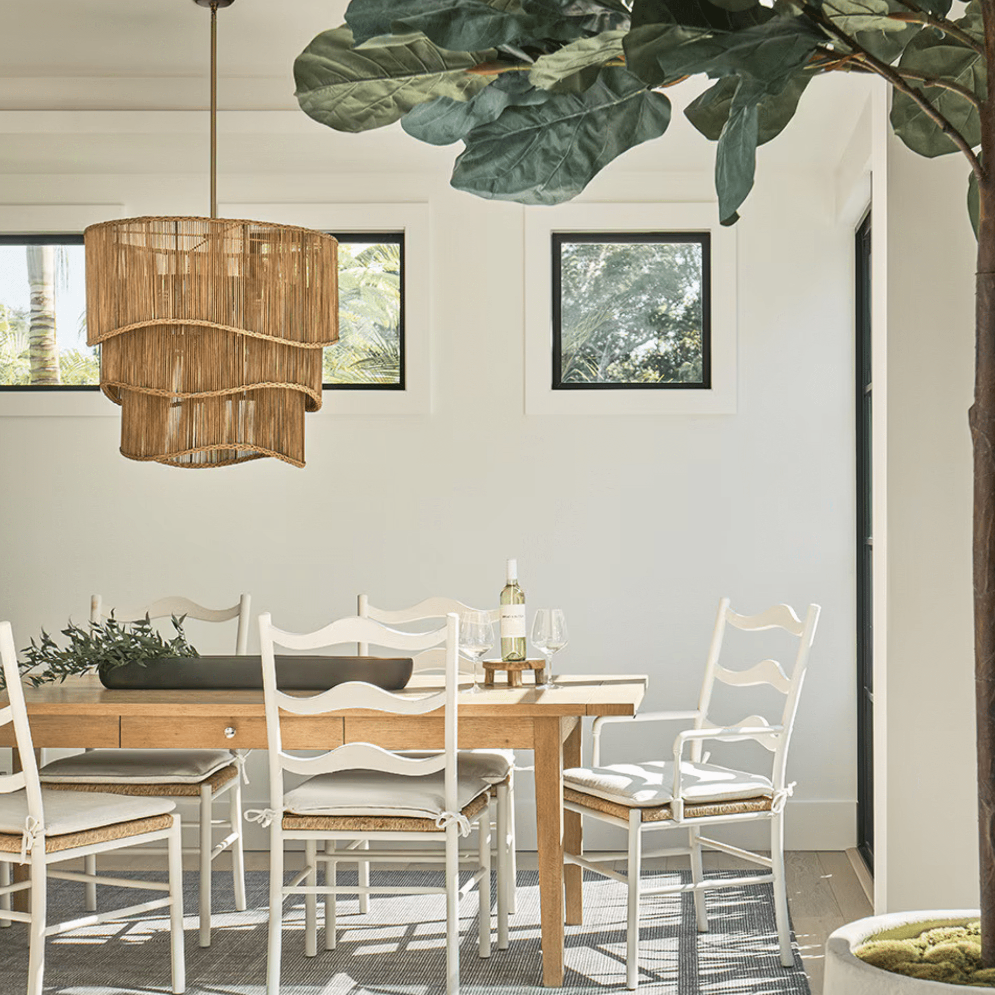 Nimes Rattan Chandelier - Our Boat House