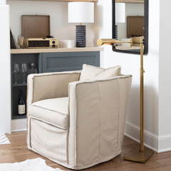 Noble Floor Task Reading Lamp - Brass - coastal inspired home furnishing lifestyle