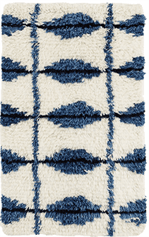 Noma Indigo Wool Woven Rug - Our Boat House