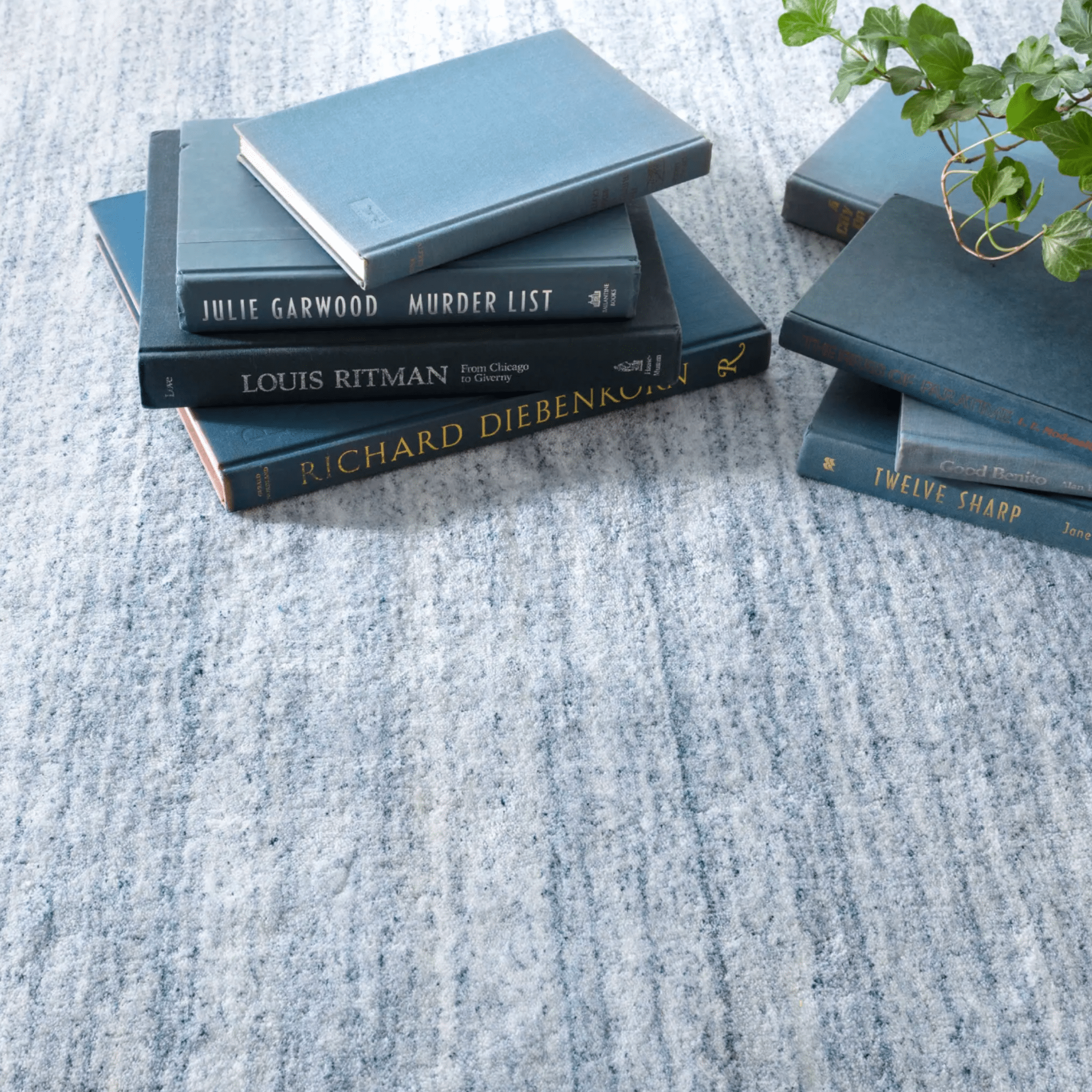 Nordic Hand Loom Knotted Performance Rug - Blue - Our Boat House