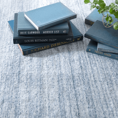 Nordic Hand Loom Knotted Performance Rug - Blue - Our Boat House