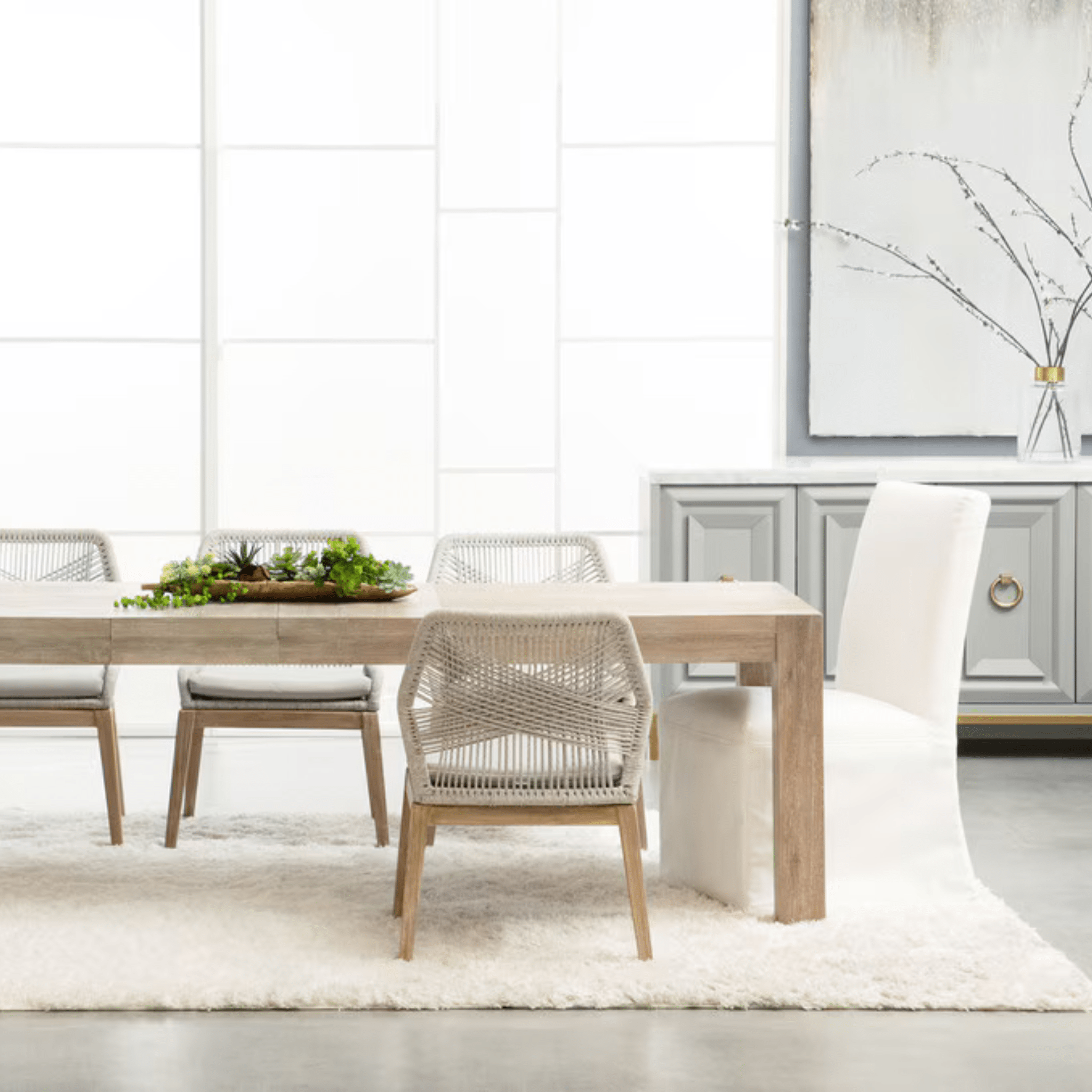 North Beach Slipcovered Dining Chair - Set of Two - Our Boat House
