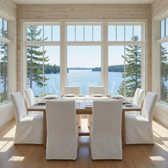 North Beach Slipcovered Dining Chair - Set of Two - Our Boat House