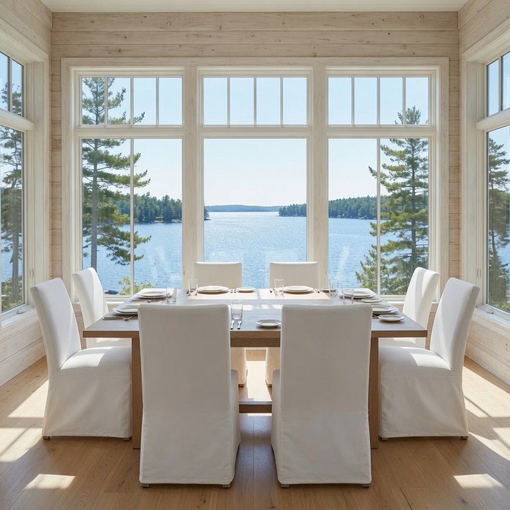 North Beach Slipcovered Dining Chair - Set of Two - Our Boat House