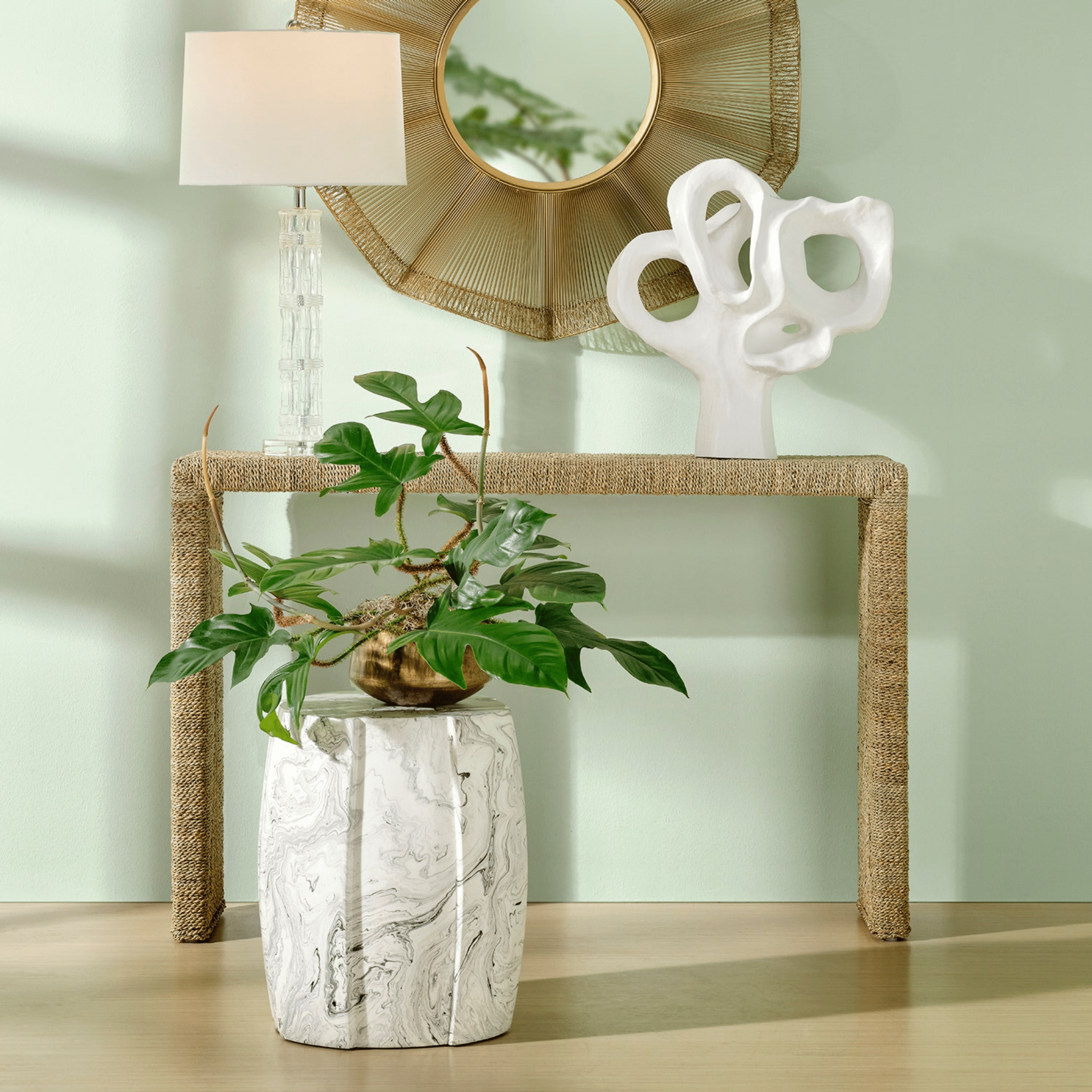 Ocean Breeze Seagrass Console Table - Three Sizes - Our Boat House