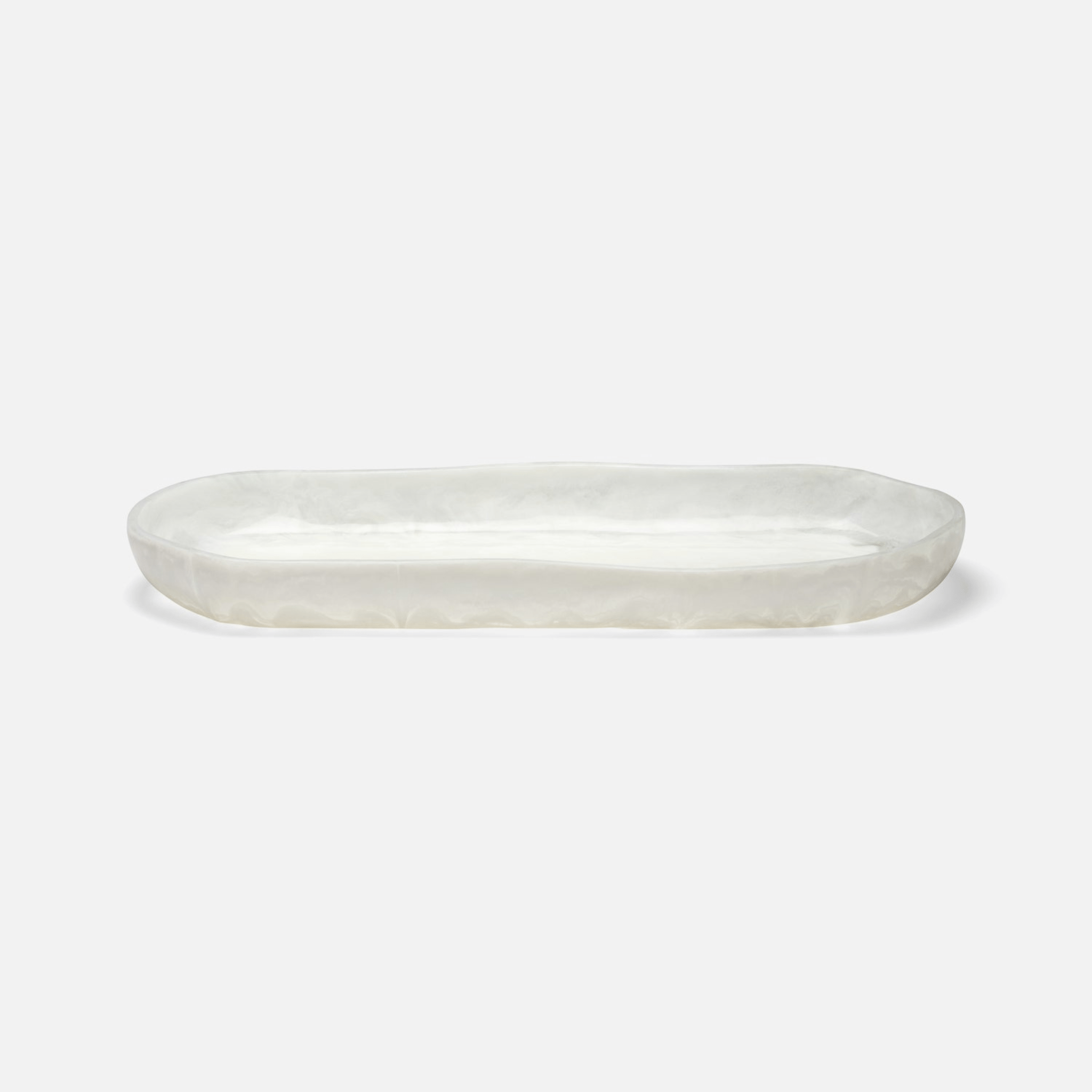 Ocean City Pearl White Tray - Two Sizes - Our Boat House
