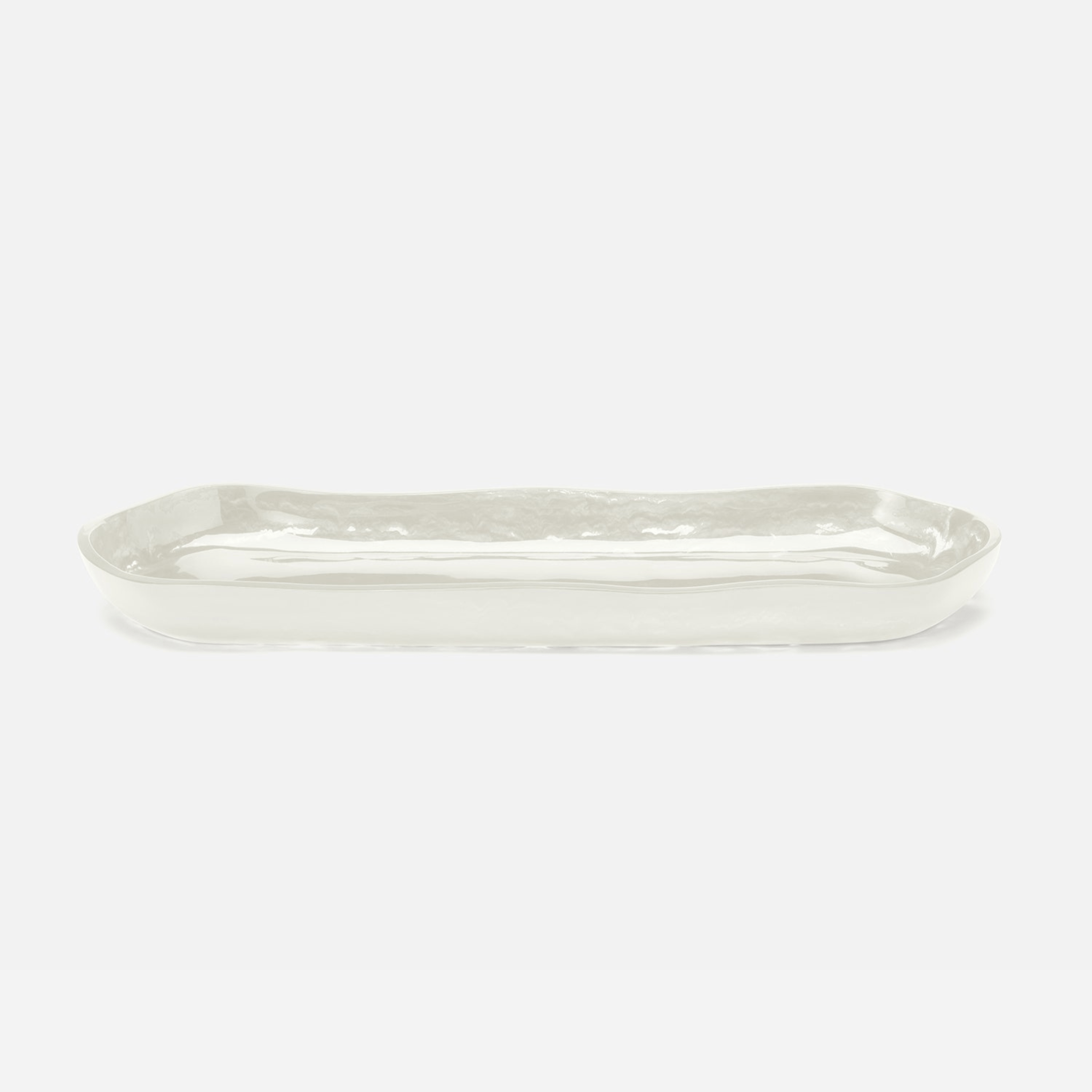Ocean City Pearl White Tray - Two Sizes - Our Boat House