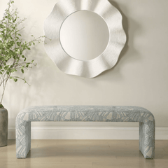 Oceana Shell Upholstered Bench - Our Boat House