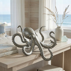 Octopus Pewter Shelf Decor - Our Boat House