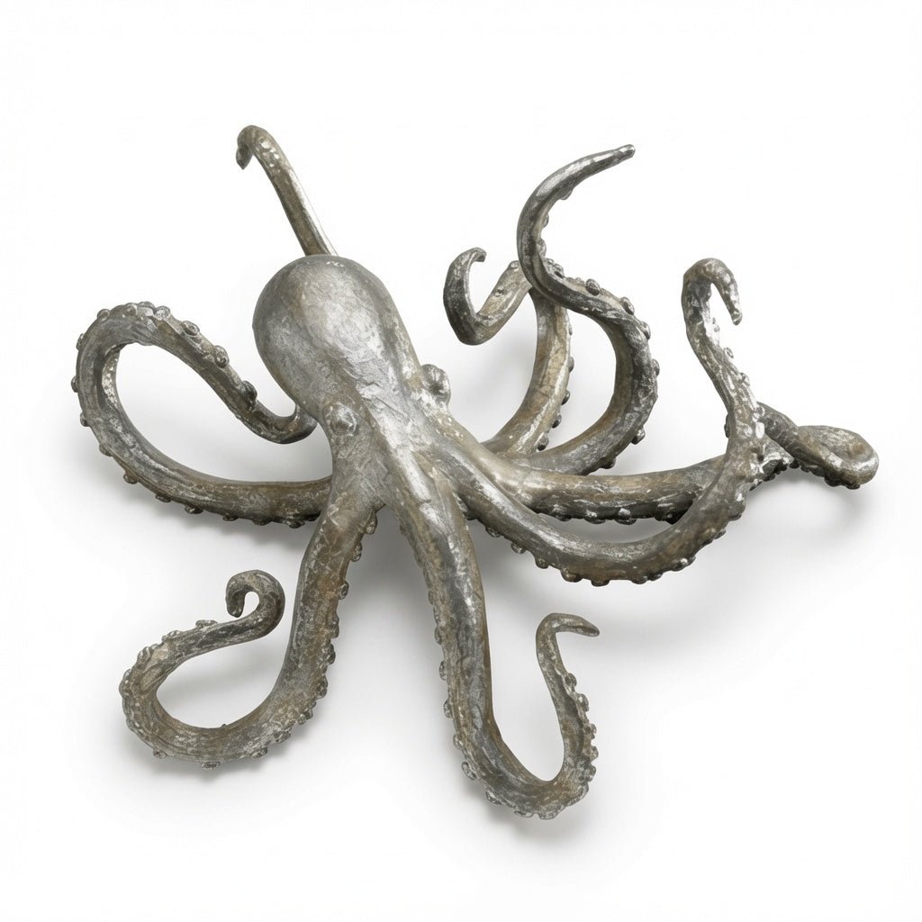 Octopus Pewter Shelf Decor - Our Boat House
