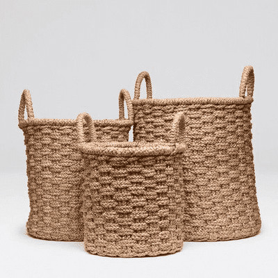 Oden Round Nesting Baskets S/3 - Our Boat House