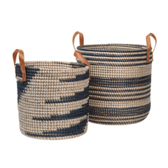 Olinda Dark Blue Basket Set - Our Boat House
