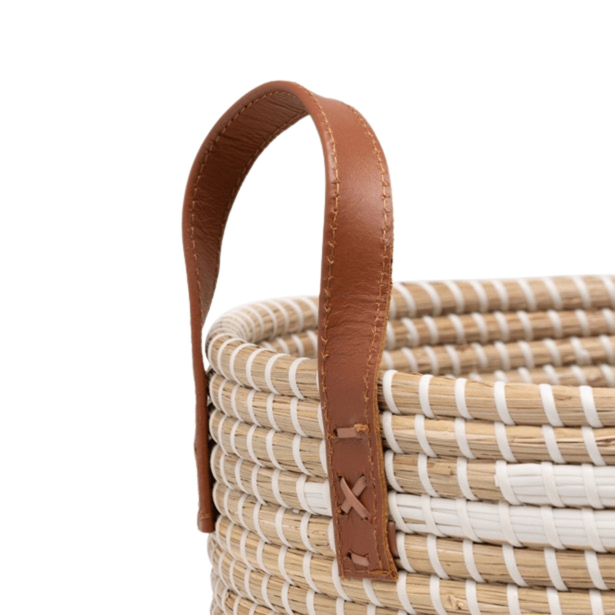 Olinda Natural/White Basket Set - Our Boat House