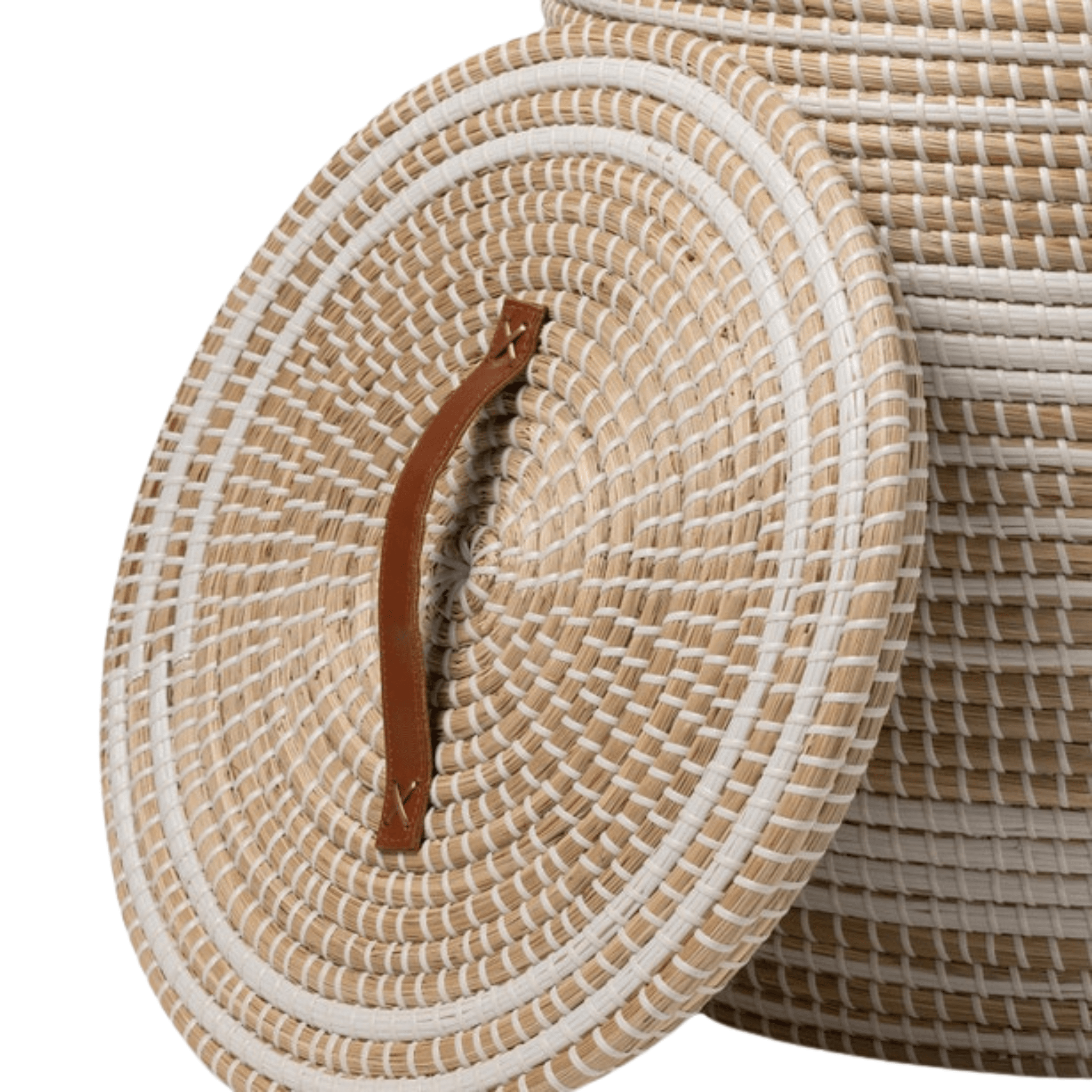 Olinda Natural/White Hamper - Two Sizes - Our Boat House