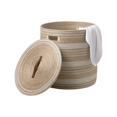Olinda Natural/White Hamper - Two Sizes - Our Boat House