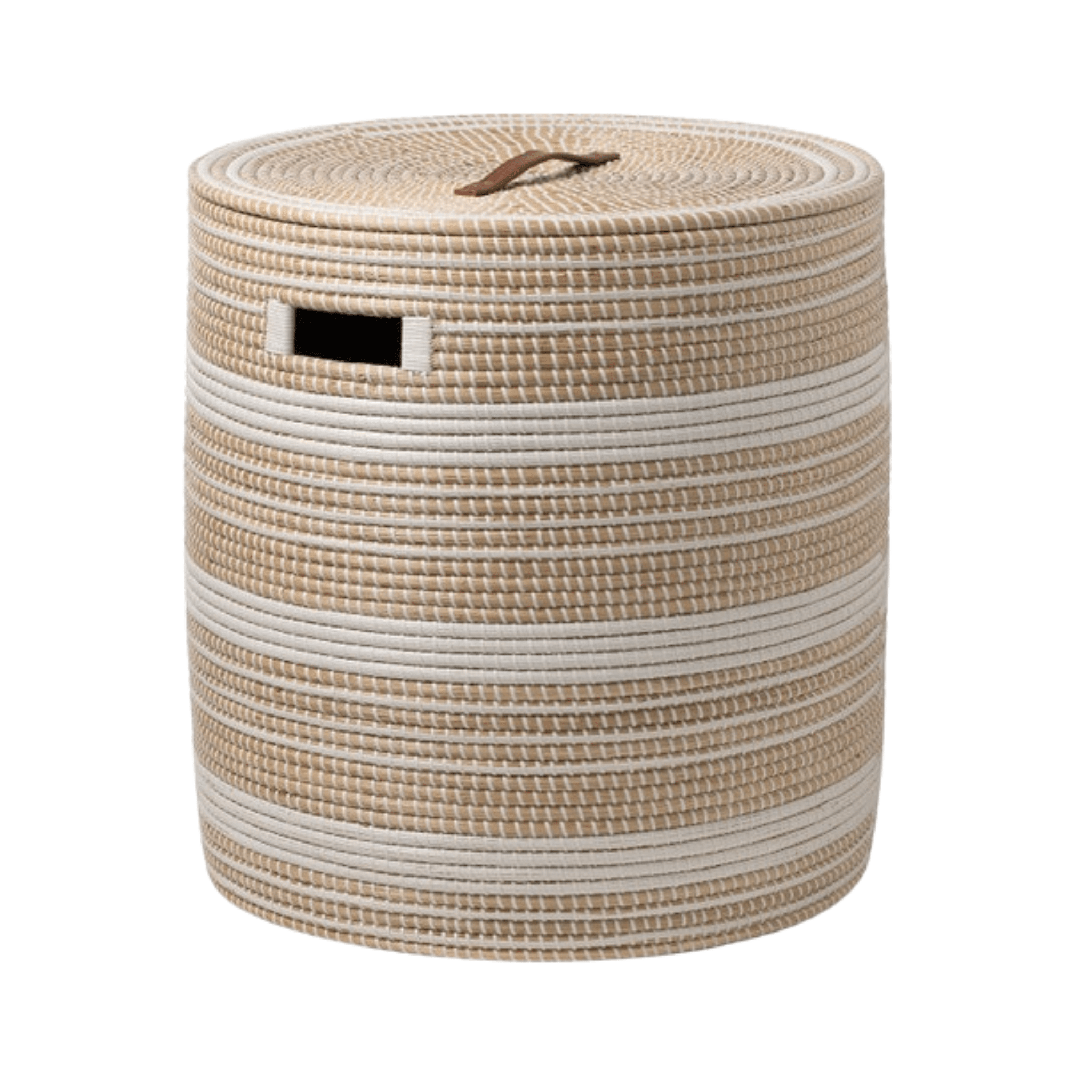 Olinda Natural/White Hamper - Two Sizes - Our Boat House