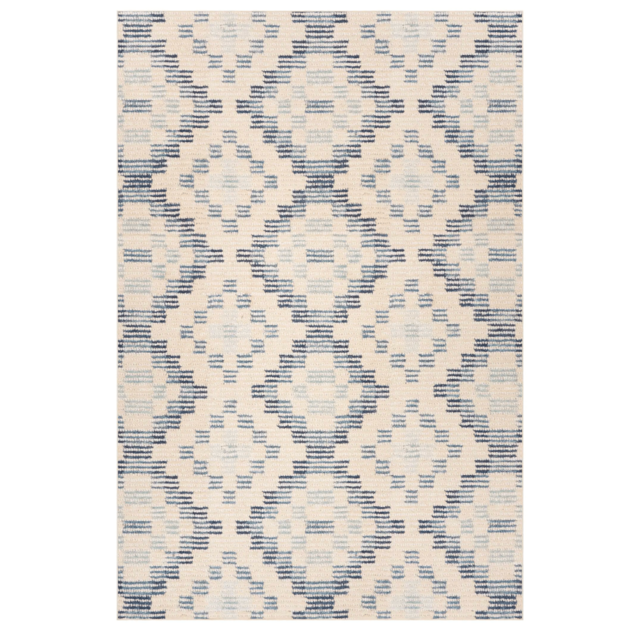Orzalla Southwestern Diamond Washable Rug - Blue - Our Boat House