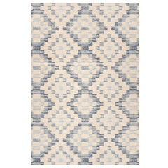 Orzalla Southwestern Diamond Washable Rug - Blue - Our Boat House