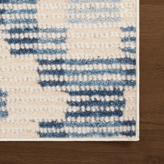 Orzalla Southwestern Diamond Washable Rug - Blue - Our Boat House
