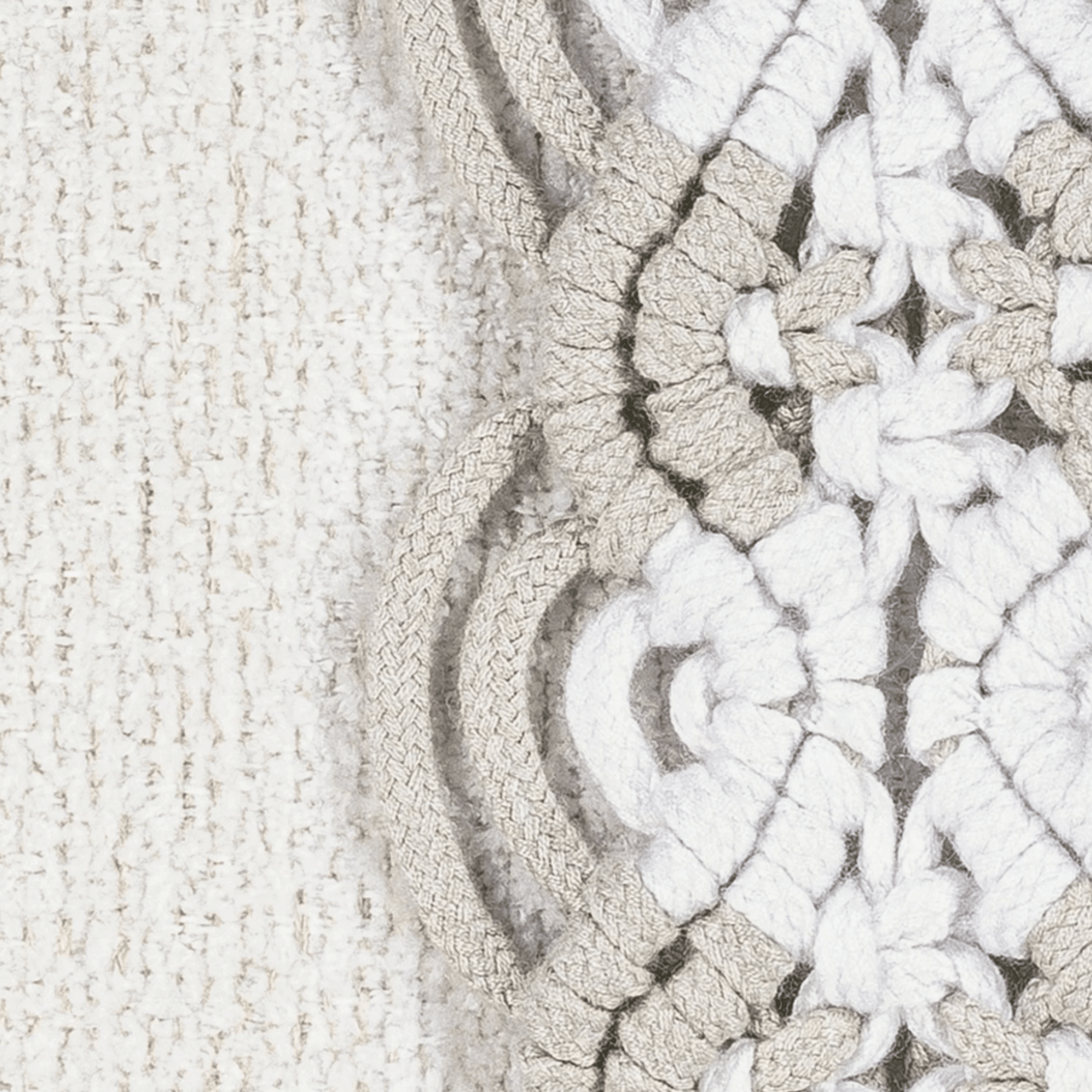Oyster Macrame Indoor/Outdoor Pillow - Our Boat House