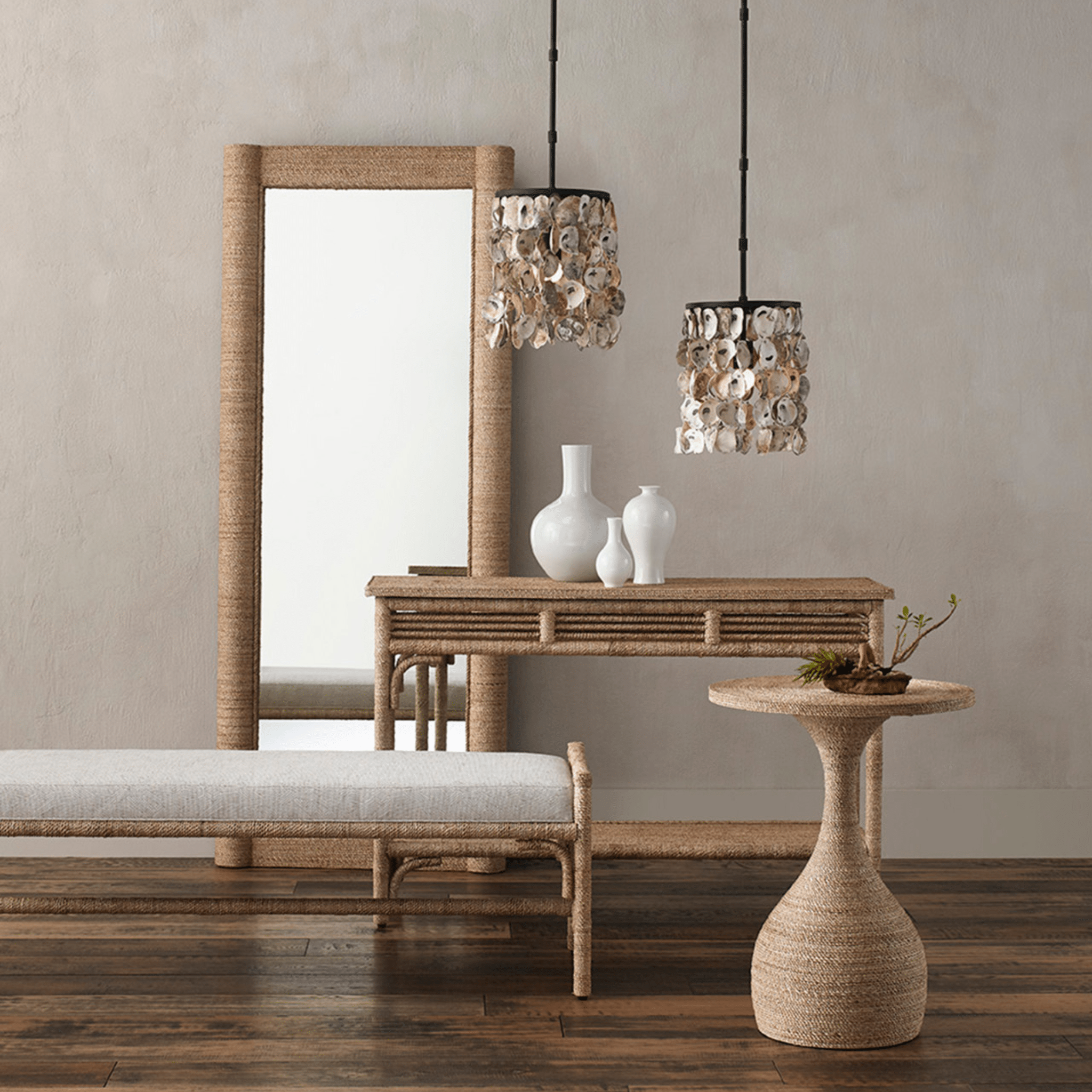 Oyster Shell Pendant - Our Boat House