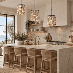 Oyster Shell Pendant - Our Boat House