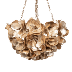Oyster Shell Petal Chandelier - Our Boat House