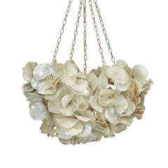Oyster Shell Petal Chandelier - Our Boat House