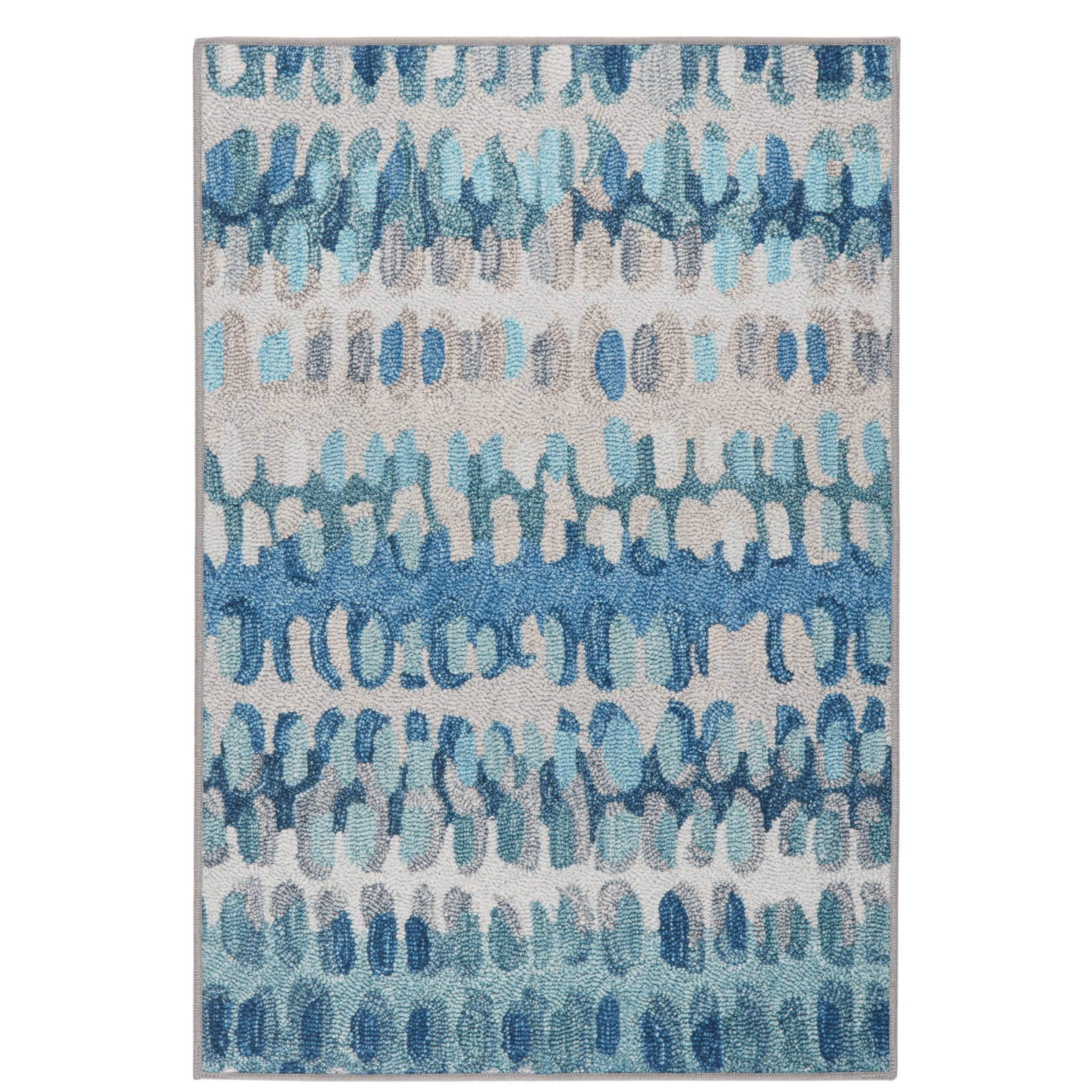 Paint Chip Machine Washable Rug - Blue - Our Boat House