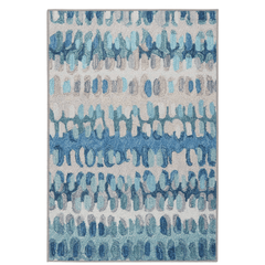 Paint Chip Machine Washable Rug - Blue - Our Boat House