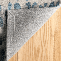 Paint Chip Micro Hooked Wool Rug - Blue - Our Boat House