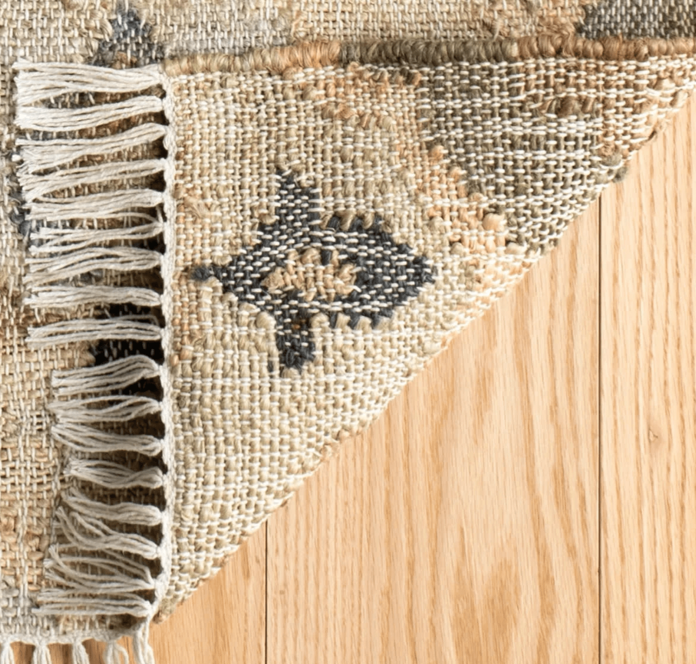 Pali Blue Woven Jute Rug - Our Boat House