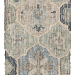 Pali Blue Woven Jute Rug - Our Boat House
