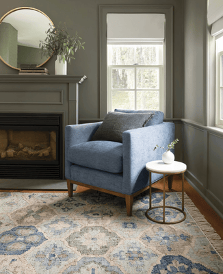 Pali Blue Woven Jute Rug - Our Boat House