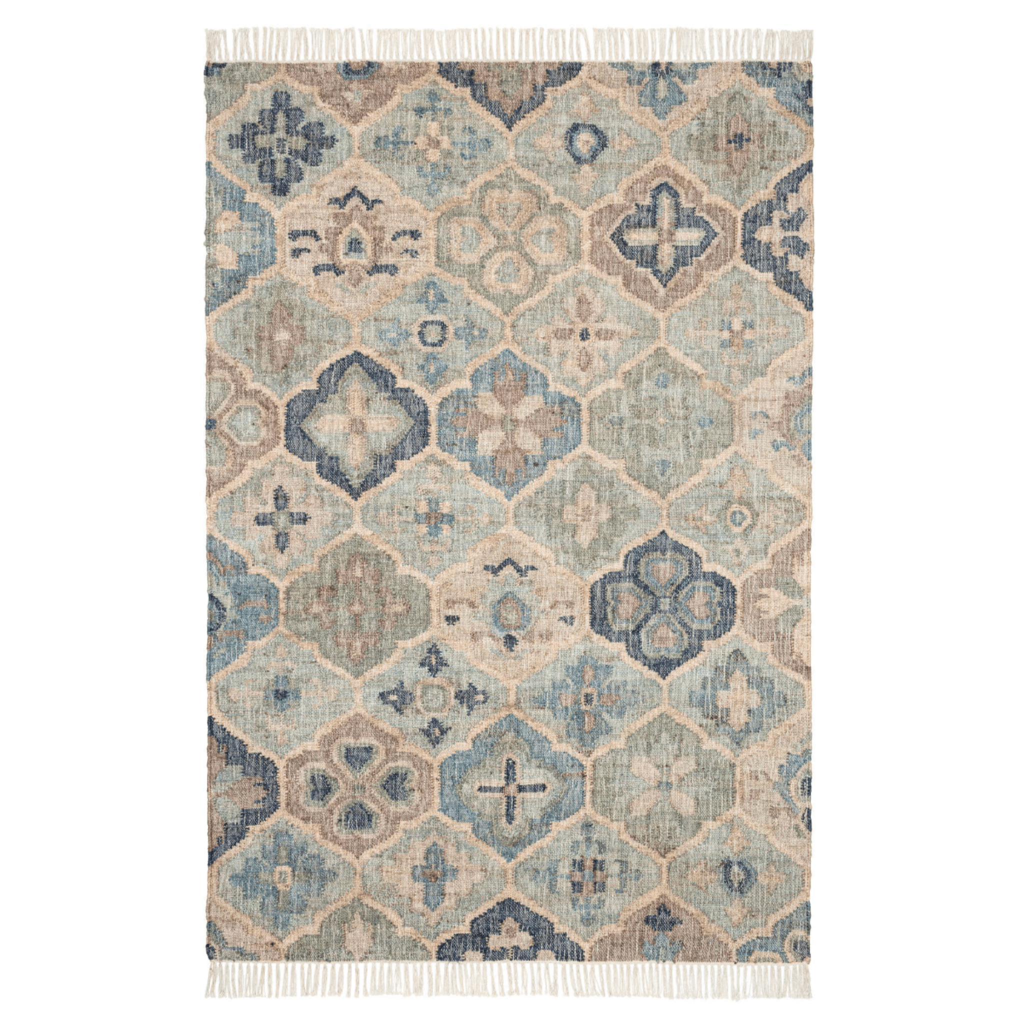 Pali Blue Woven Jute Rug - Sky - Our Boat House