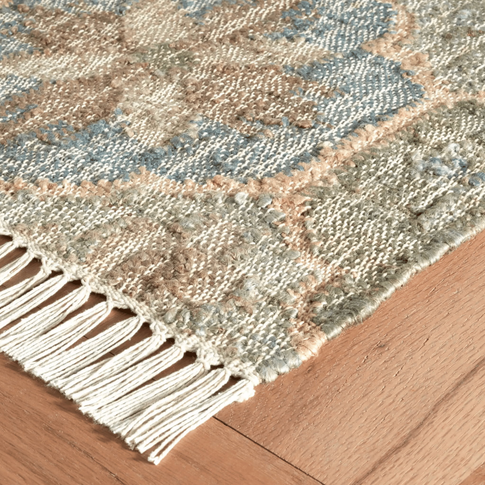 Pali Blue Woven Jute Rug - Sky - Our Boat House
