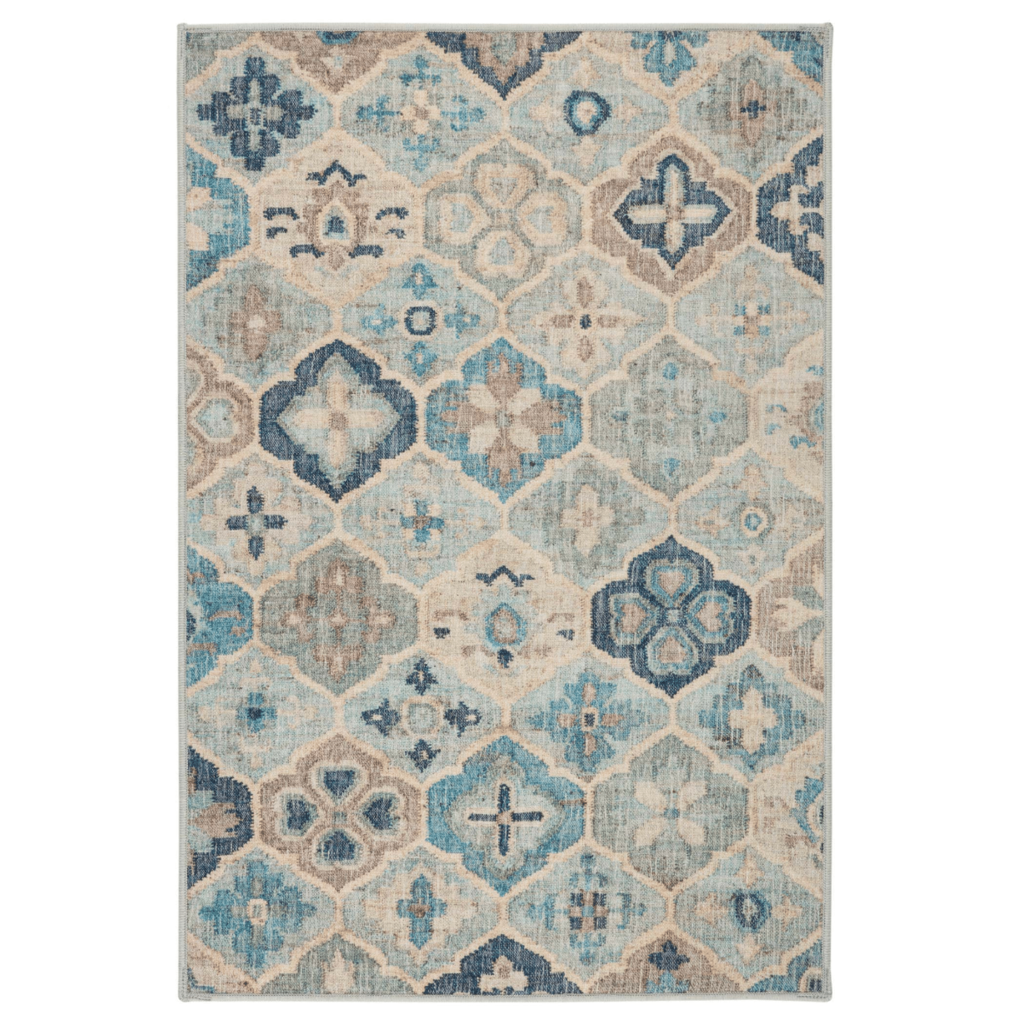 Pali Machine Washable Rug - Blue - Our Boat House