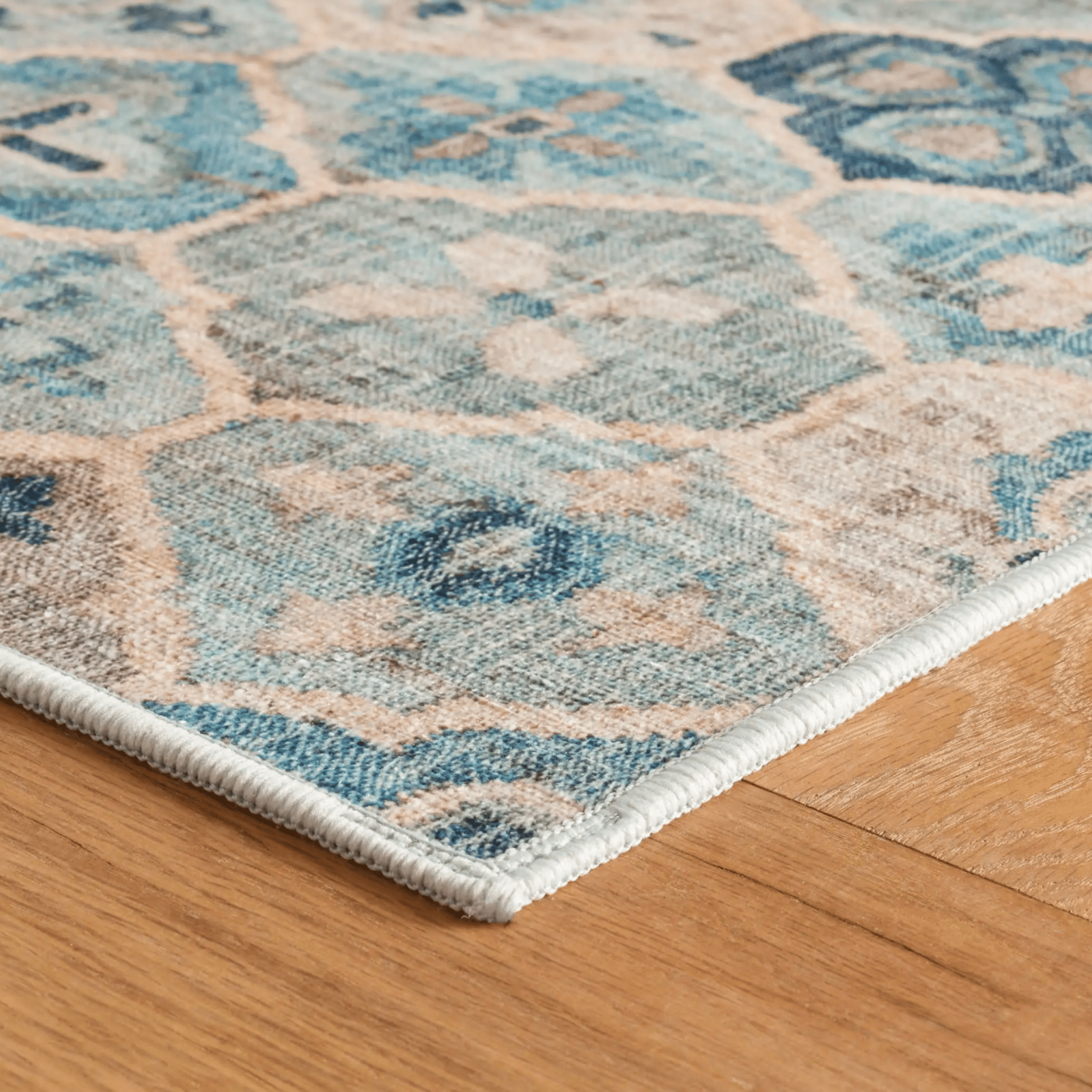 Pali Machine Washable Rug - Blue - Our Boat House