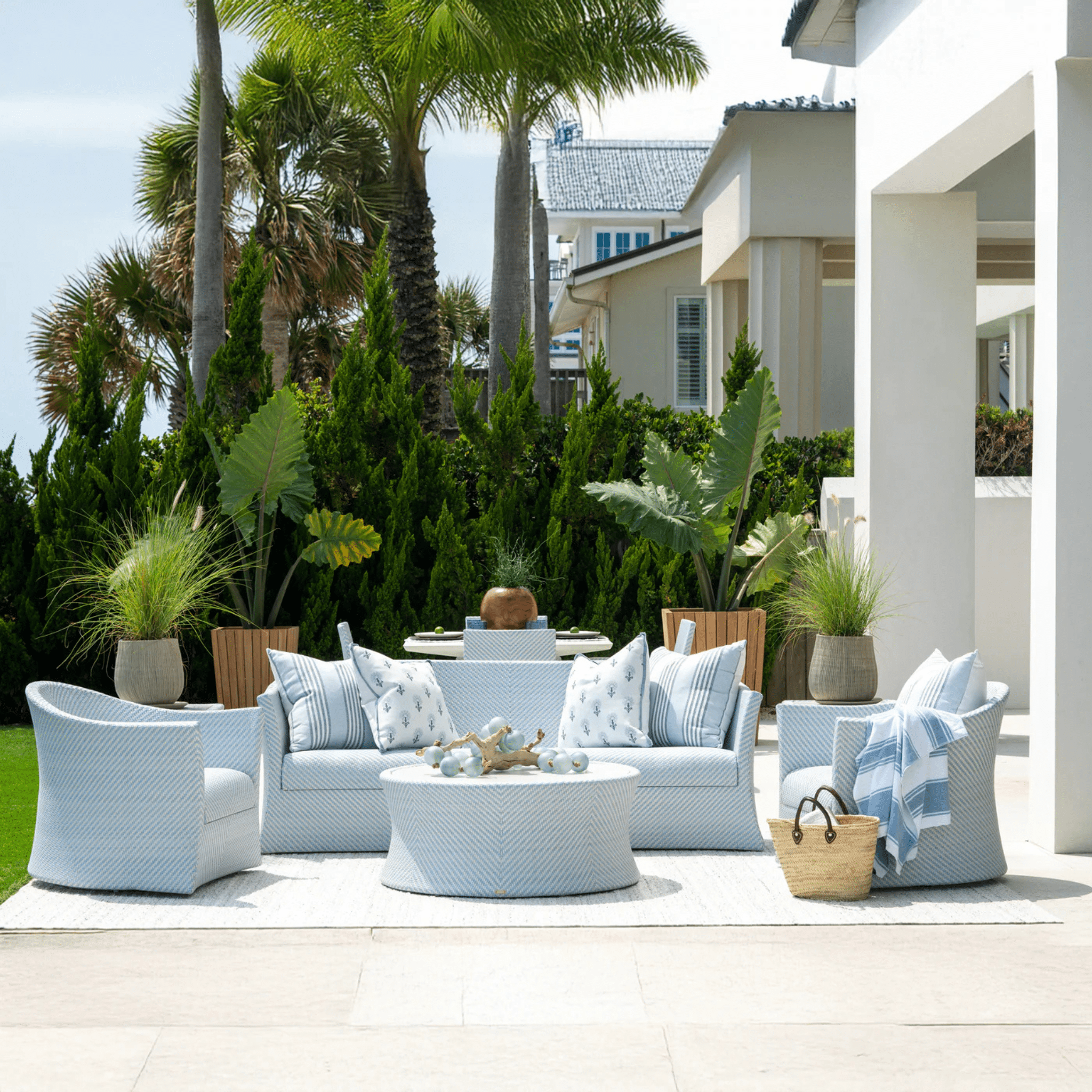 Palm Beach Outdoor Sofa - coastal inspired home furnishing lifestyle