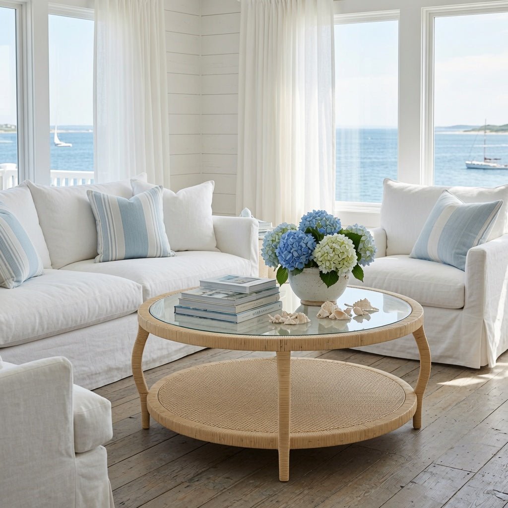 Palm Island Rattan Coffee Table - Our Boat House