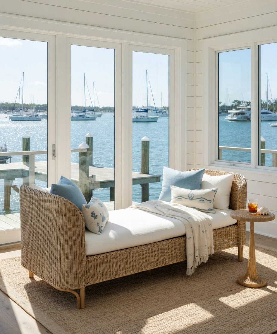 Paloma Beach Wicker Indoor DayBed - Our Boat House